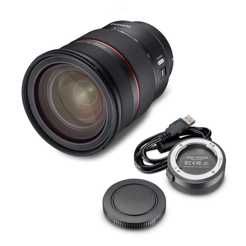 Samyang AF 24-70mm f/2.8 FE zoom-objektiivi Sony E, Lens Station