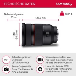 Samyang AF 24-70mm f/2.8 FE zoom-objektiivi Sony E, Lens Station