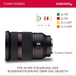 Samyang AF 24-70mm f/2.8 FE zoom-objektiivi Sony E, Lens Station