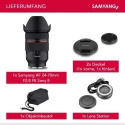 Samyang AF 24-70mm f/2.8 FE zoom-objektiivi Sony E, Lens Station