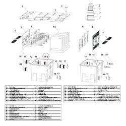 SunSun vaihtoallas vaihe 2 biologiseen lampisuodattimeen CBF-350, CBF-350B, CBF-350C, 60 000 l