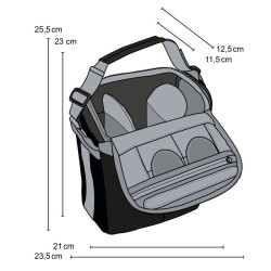 Mantona Elements Outdoor 2in1 kamera ja vaellusreppu musta sadesuojuksella ja kolmijalokiinnityksellä