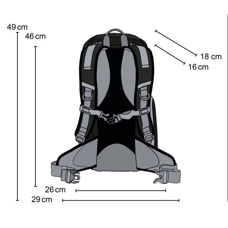 Mantona Elements Outdoor 2in1 kamera- ja vaellusreppu, musta, sadesuojuksella ja kolmijalokiinnityksellä