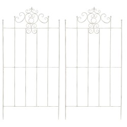 Rustic-tyylinen paula-säleikköpari köynnöskasveille helppo asennus