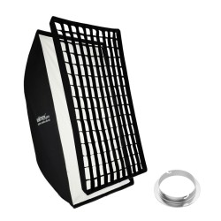 Walimex pro Essential Striplight softbox 80 x 120 cm kenno Bowens ja Elinchrom adapterit kuljetuslaukku