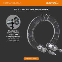 Walimex pro salamaputki Mover 400 TTL Stager 400 Campaigner 400 Godox 400 W