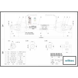 Voimansiirtokardaani T4 520 mm 460 Nm 540 rpm 40 kW 55 hv 6 hammasta musta