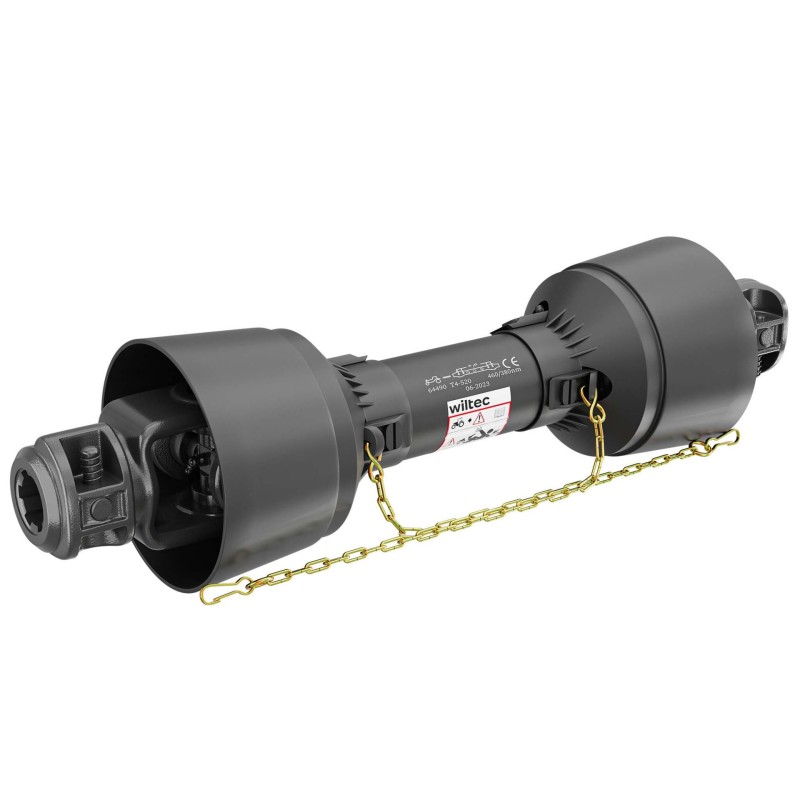 Voimansiirtokardaani T4 520 mm 460 Nm 540 rpm 40 kW 55 hv 6 hammasta musta