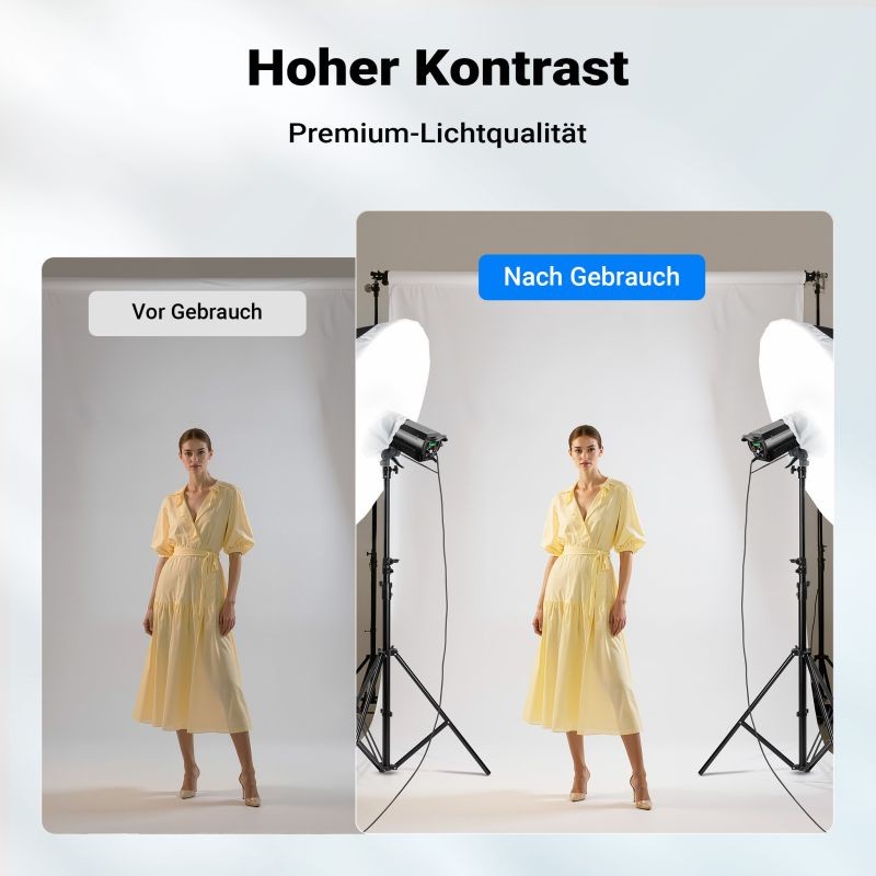 Walimex pro Parabolinen heijastinvarjo ja diffuusorisetti 165 cm, musta/valkoinen