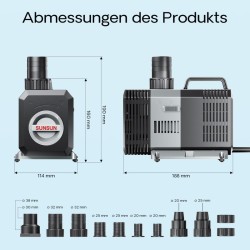 SunSun CTP-6000 SuperECO energiatehokas lampupumppu 6000 l/h, 40 W
