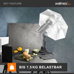 Walimex pro WT-420 valojalka 420 cm, kantavuus 7,5 kg, jousivaimennus