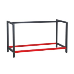 Teräksinen työpöydän runko 150 x 57 x 81 cm antrasiitti punainen max 200 kg