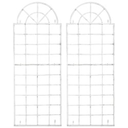 Antiikkipatina seinäsäleikkö köynnöskasveille 2 kpl 180x70cm rautaa