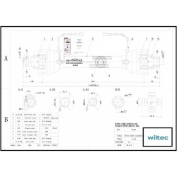 Voimansiirtokardaani T4 800 880 mm 460 Nm 540 rpm 40 kW 34 9 mm 6 hammas 35 mm pyöreä