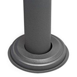 Designer V16 postilaatikkosetti jalustalla, antrasiitti, 370 x 105 x 370 mm, jauhemaalattu teräs