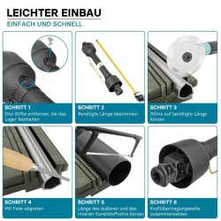Voimansiirtokardaani T1 1400–1540 mm 210 Nm 540 rpm 18 kW 6 hammasta