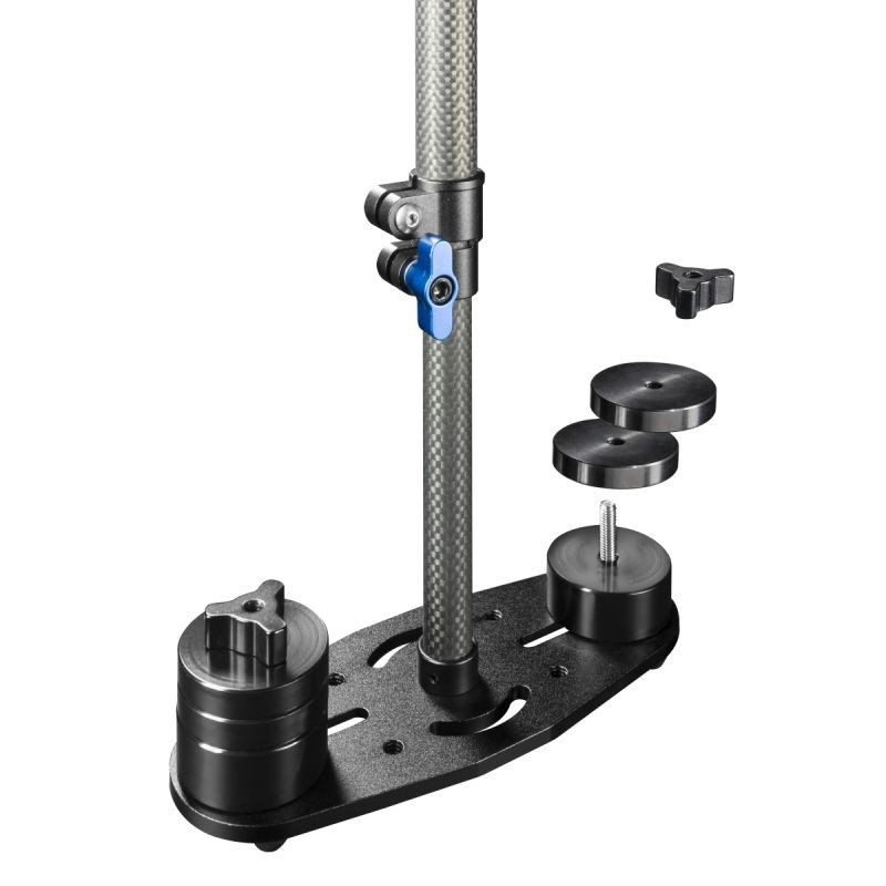 Walimex pro StabyPod S Steadycam-stabilisaattori 60 cm alumiini ja hiilikuitu DSLR-kameroille