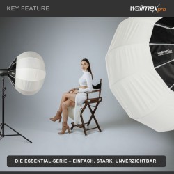 Walimex pro Essential Ballon Softbox 80 cm, 360° valonhajotin, Bowens-adapterilla