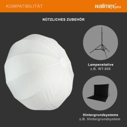 Walimex pro Essential Ballon Softbox 80 cm, 360° valonhajotin, Bowens-adapterilla