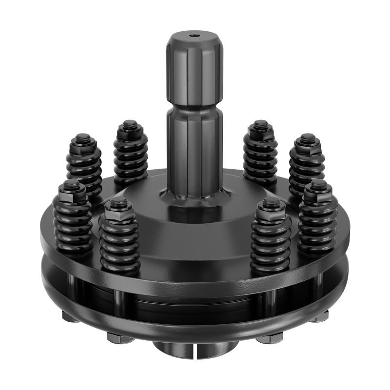 Voimanottoakselin kytkin 6-hammasinen 34,9 mm 1200 Nm uros/naaras musta