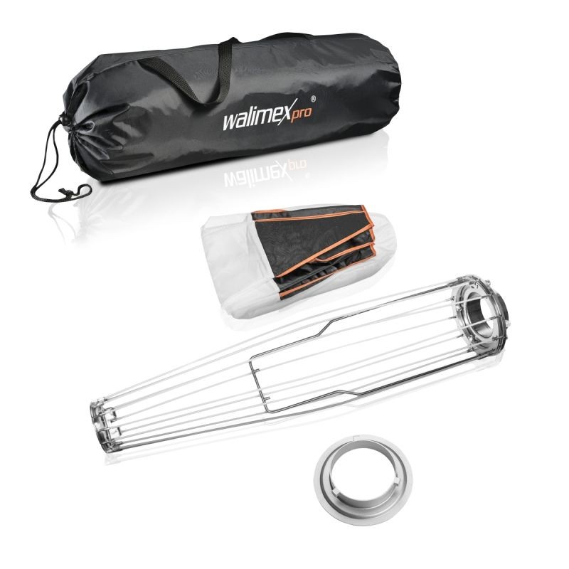 Walimex pro 360° Ambient Light Softbox - 800 x 800 x 550 mm - hopea - Aurora/Bowens-yhteensopiva