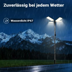 V2 LED-leirivalaisin 115 W 11224 lm 12 V teleskooppitangolla IP67 keltainen