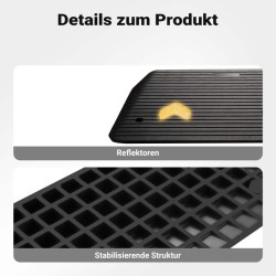 Kumiramppi 50 t, 902 x 620 x 102 mm, musta