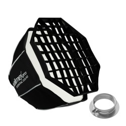 Walimex pro Essential Oktagon softbox 60 cm Profoto ja Bowens adapterit kenno ja kuljetuslaukku