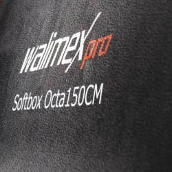 Walimex pro Octagon Softbox PLUS Orange Line 150 cm, kahdeksankulmainen softbox, kulta-hopea-sisäosa