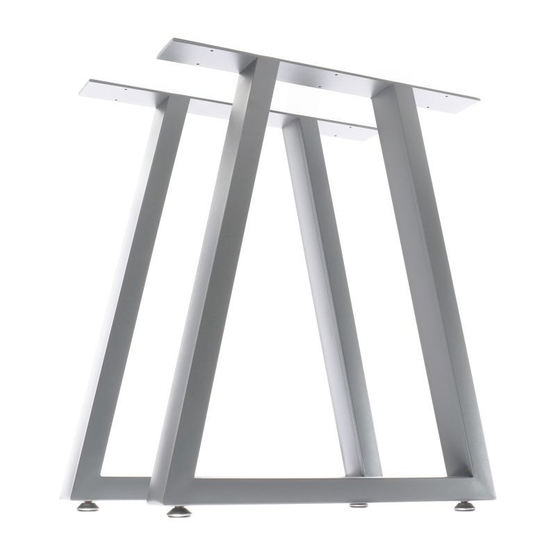 XPOtool Pöydänjalat 2 kpl, teräs, 60x72 cm, harmaa, puolisuunnikas, Industrial