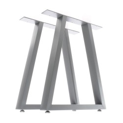 XPOtool Pöydänjalat 2 kpl, teräs, 60x72 cm, harmaa, puolisuunnikas, Industrial