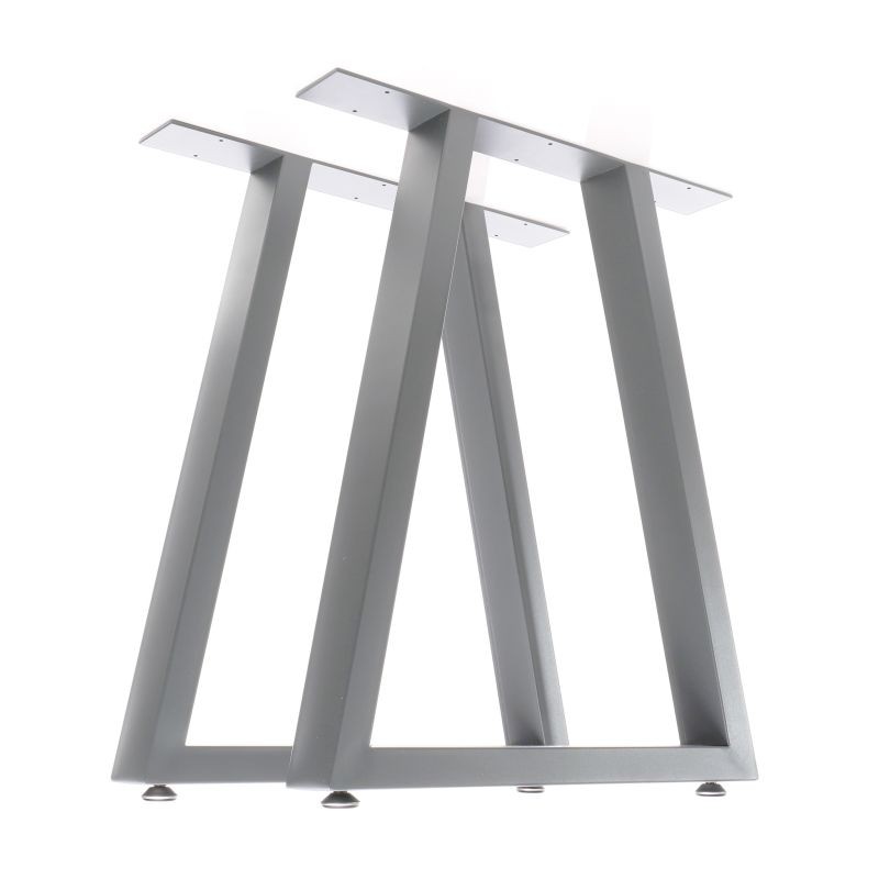 XPOtool Pöydänjalat 2 kpl, teräs, 60x72 cm, harmaa, puolisuunnikas, Industrial
