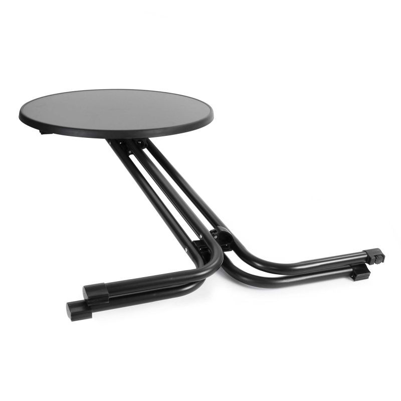 Toboli kokoontaitettava bistropöytä, musta, Ø 80 cm, 110 cm, sisä- ja ulkokäyttöön