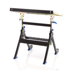 XPOtool Taittuva hitsauspöytä teräs kantavuus 150 kg korkeussäädettävä 735 860 mm kaltevuus 0 90