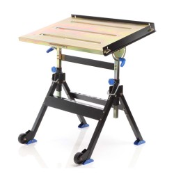 XPOtool Taittuva hitsauspöytä, teräs, kantavuus 150 kg, korkeussäädettävä 735-860 mm, kaltevuus 0-90°