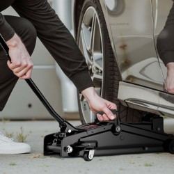 Hydraulinen tallitunkki 3 t, nostokorkeus 13,5–40 cm, musta