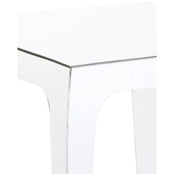 Neliönmuotoinen ulkosivupöytä polykarbonaatista - säänkestävä ja tyylikäs