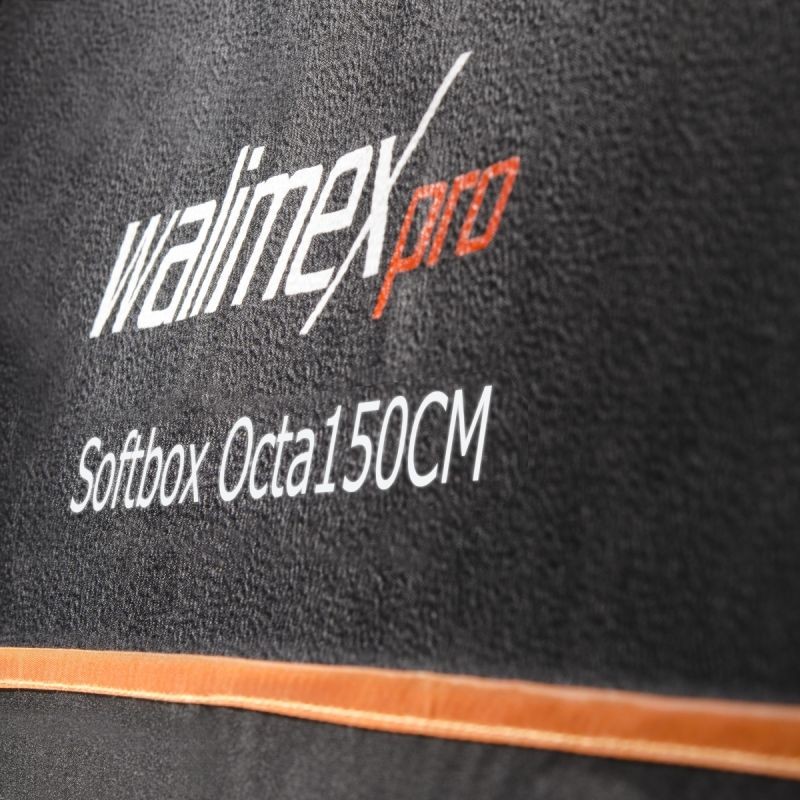 Walimex pro Octagon Softbox Orange Line 150 cm, Aurora/Bowens-liitäntä, hopea