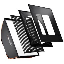 Walimex pro Softbox PLUS Orange Line 80 x 120 cm, valonmuokkaaja Aurora/Bowens-liitäntä