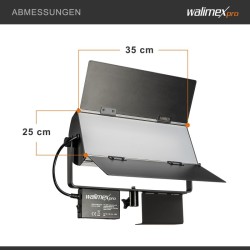 Walimex pro Sirius 160 Bi Color LED-paneelivalaisin, 65 W, 3200-5600 K, 120° säteilykulma