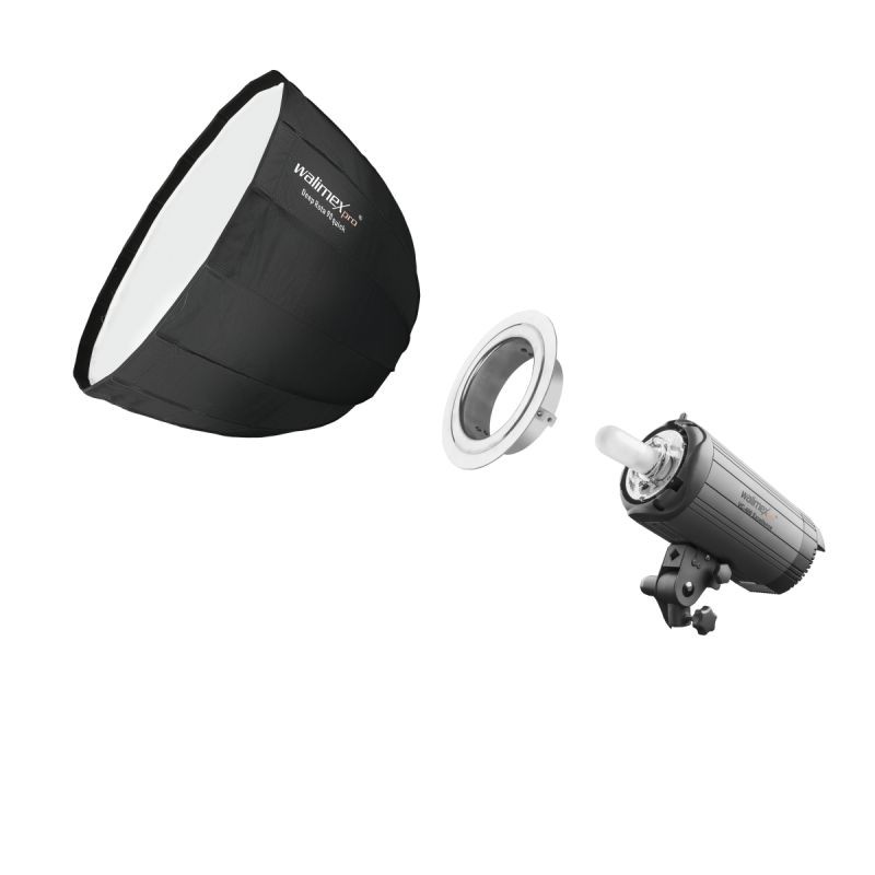 Walimex pro Studio Line Deep Rota QA90 Softbox 90 cm, kenno, diffuusorit, kuljetuslaukku