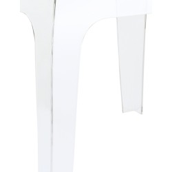 Neliönmuotoinen ulkosivupöytä polykarbonaatista - säänkestävä ja tyylikäs