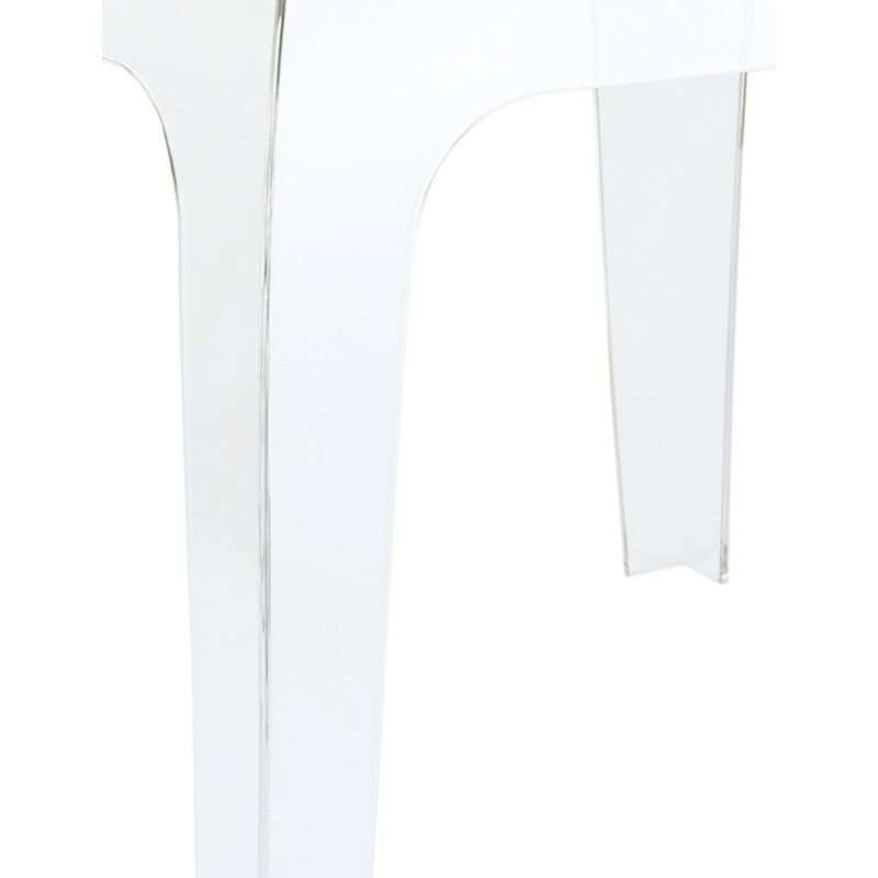 Neliönmuotoinen ulkosivupöytä polykarbonaatista - säänkestävä ja tyylikäs