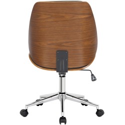 Kääntyvä ja korkeussäädettävä toimistotuoli keinonahkapäällysteellä