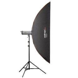 Walimex pro Softbox PLUS Orange Line 25 x 180 cm, Elinchrom-adapterilla