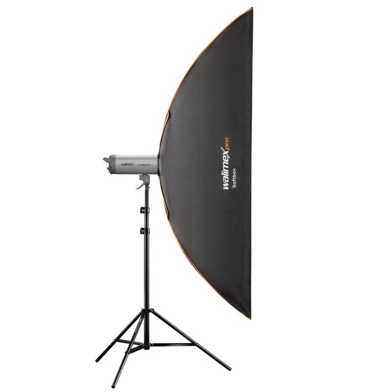 Walimex pro Softbox PLUS Orange Line 25 x 180 cm, Elinchrom-adapterilla