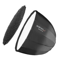 Walimex pro Studio Line Deep Rota QA70 Softbox 70 cm hopea kenno diffuusorit ja Elinchrom adapteri