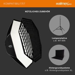 Walimex pro Essential Oktagon softbox 150 cm kenno Bowens adapteri ja kuljetuslaukku