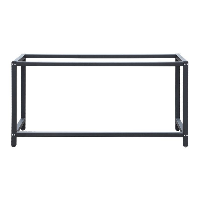 Työpöydän runko 125 x 50 x 80 cm, musta, kantavuus 250 kg, korkeussäädettävä