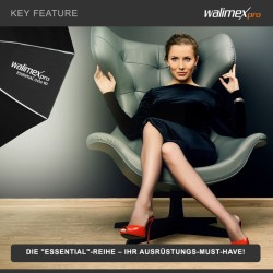 Walimex pro Essential okta-softbox 120 cm, kenno, Bowens- ja Profoto-adapterit, kuljetuslaukku